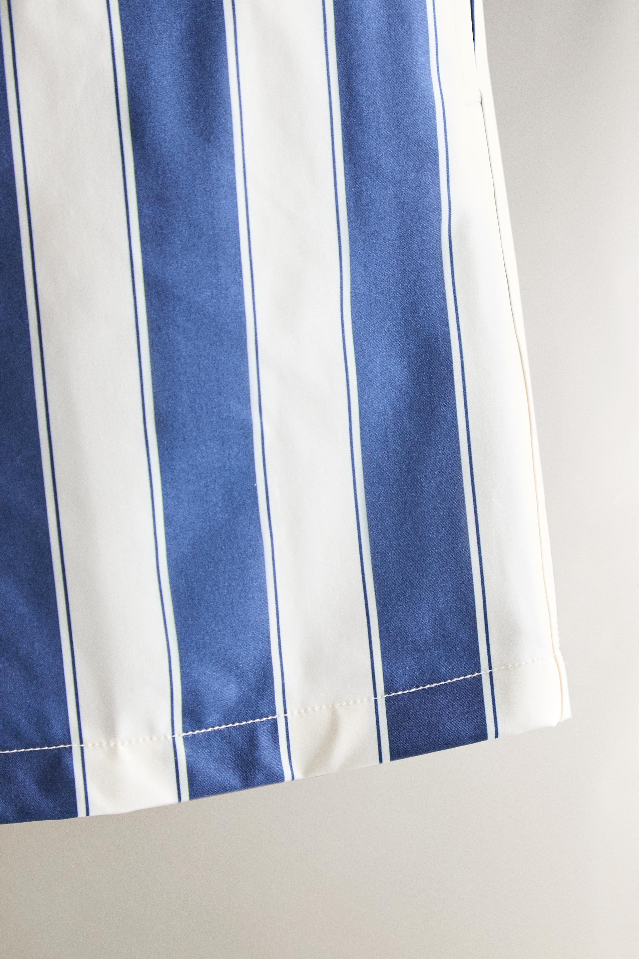 VERTICAL STRIPED BEACH SWIMSUIT
